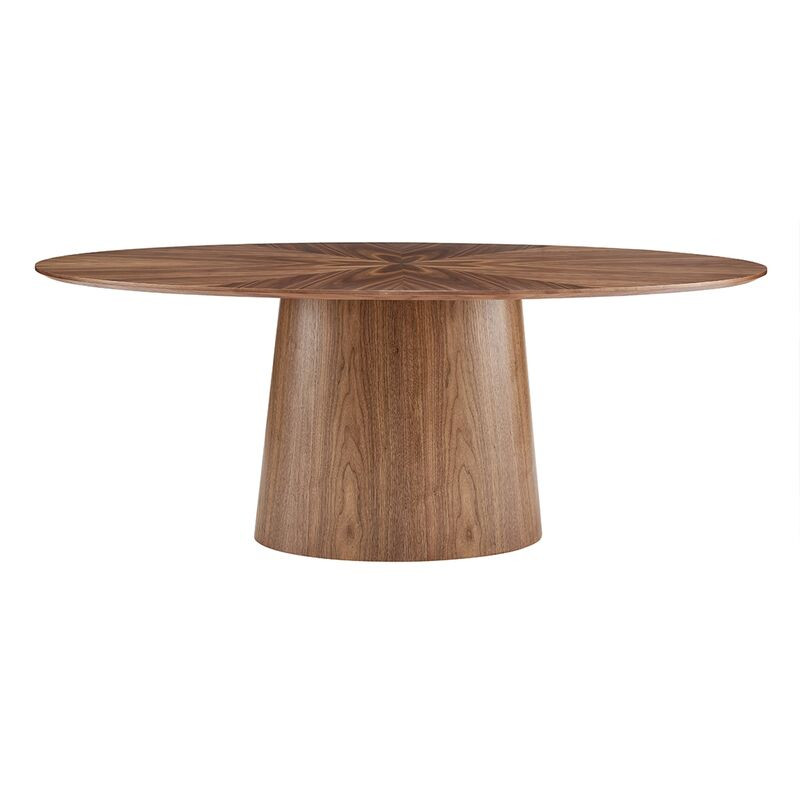 Dexter 79" Oval Dining Table, Walnut | One Kings Lane