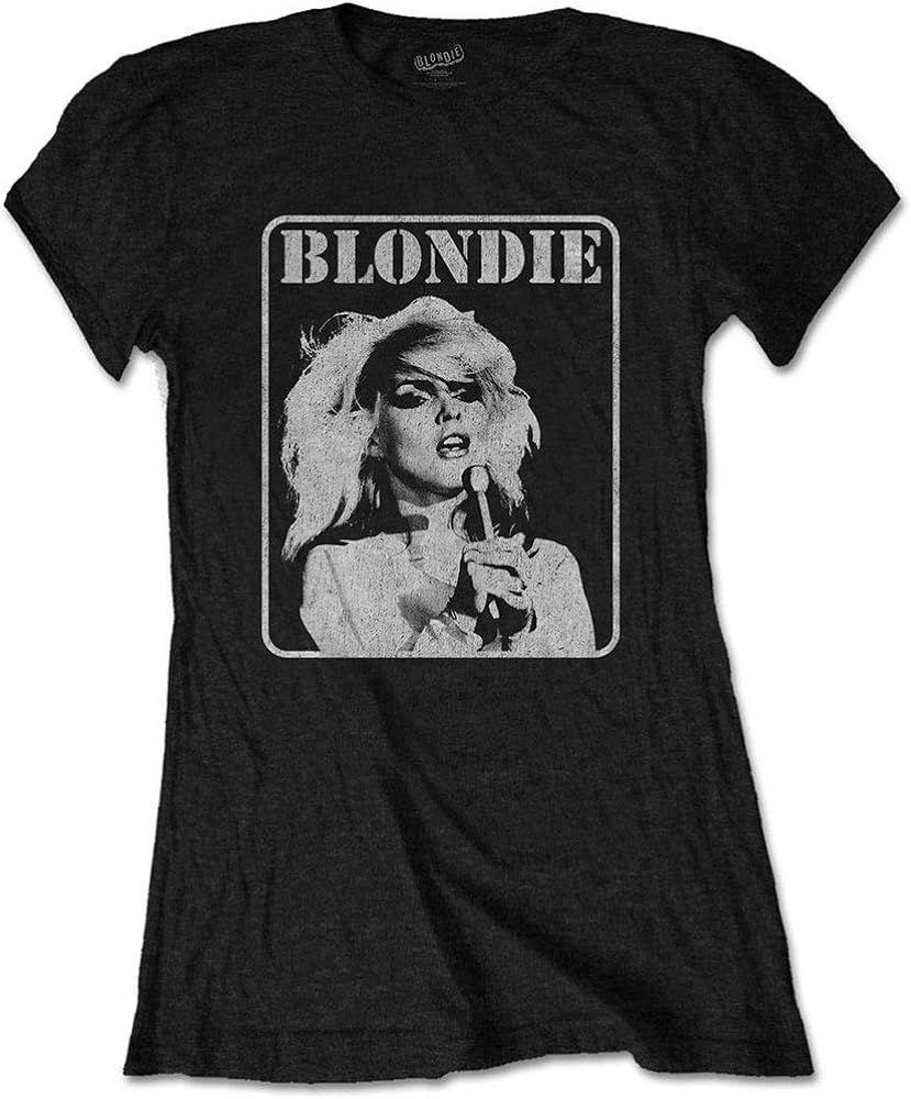 Ladies Blondie Debbie Harry 1 Parallel Lines Official Tee T-Shirt Womens Girls | Amazon (US)