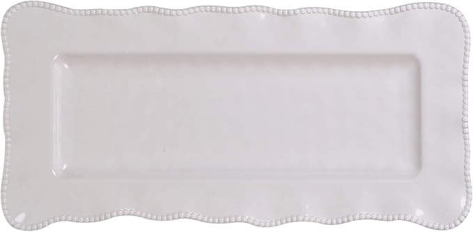 Perlette Cream Rectangular Platter 19" x 9" | Amazon (US)