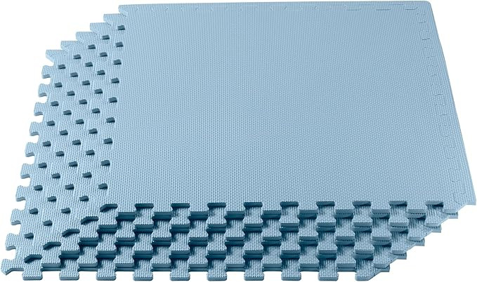 We Sell Mats 3/8 Inch Thick Multipurpose Exercise Floor Mat with EVA Foam, Interlocking Tiles, An... | Amazon (US)