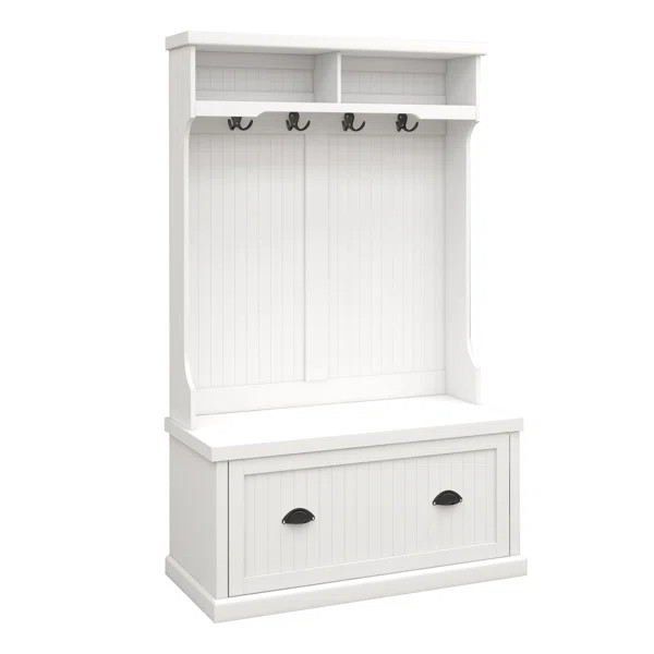 Kenzee Hall Tree 40.18'' Wide with Bench and Shoe Storage | Wayfair North America