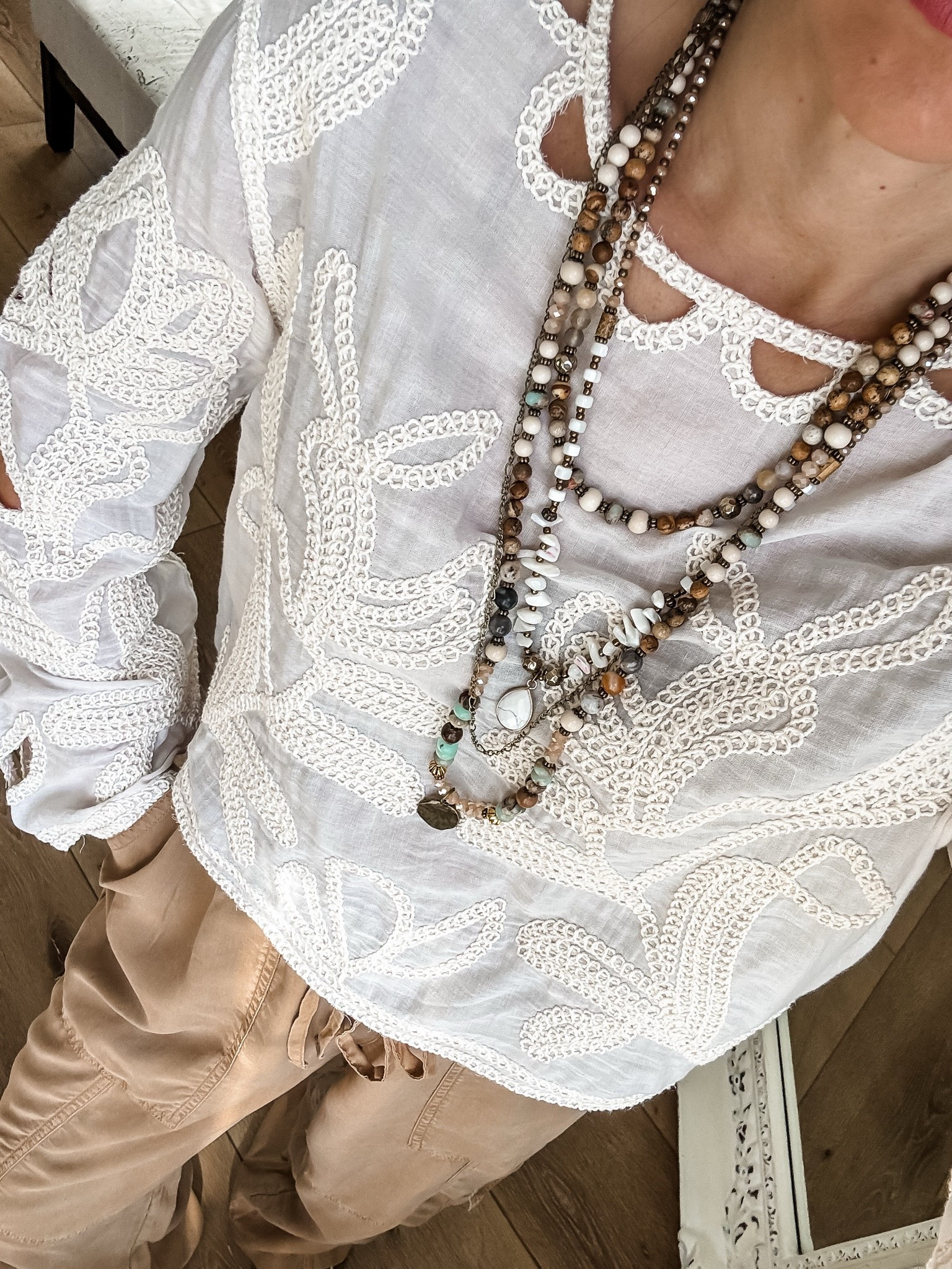 Embroidered top small.

#LTKOver40 #LTKSaleAlert