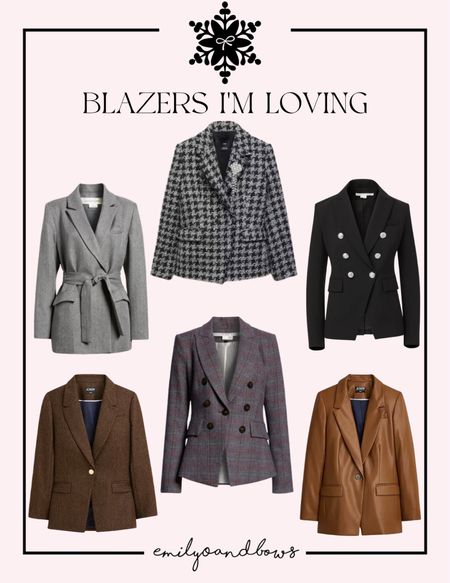 Blazers I’m loving! 