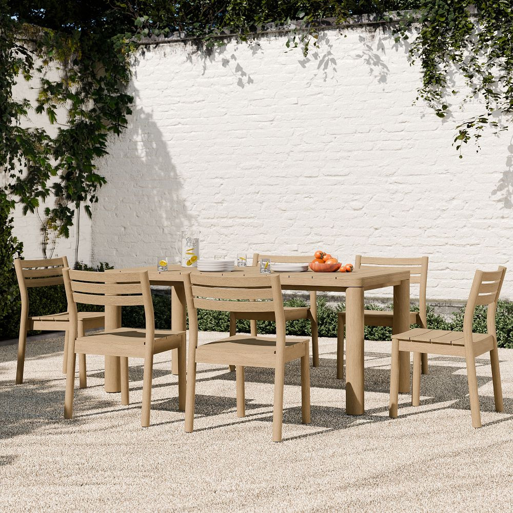 Mara Vista Outdoor Dining Table (67") & Dining Chairs Set | West Elm (US)