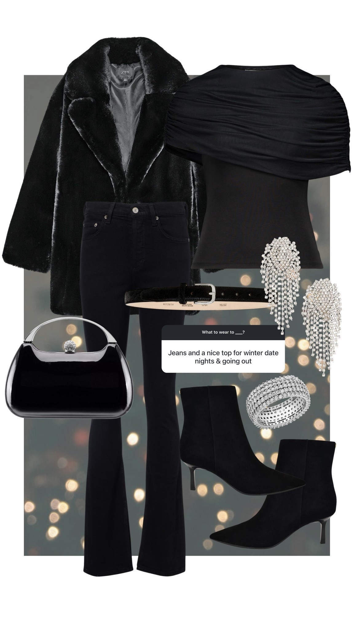 What to wear; during winter to a nice dinner

#kathleenpost

Holiday outfit, holiday fashion, NYE, winter date night 

#LTKHoliday #LTKSeasonal