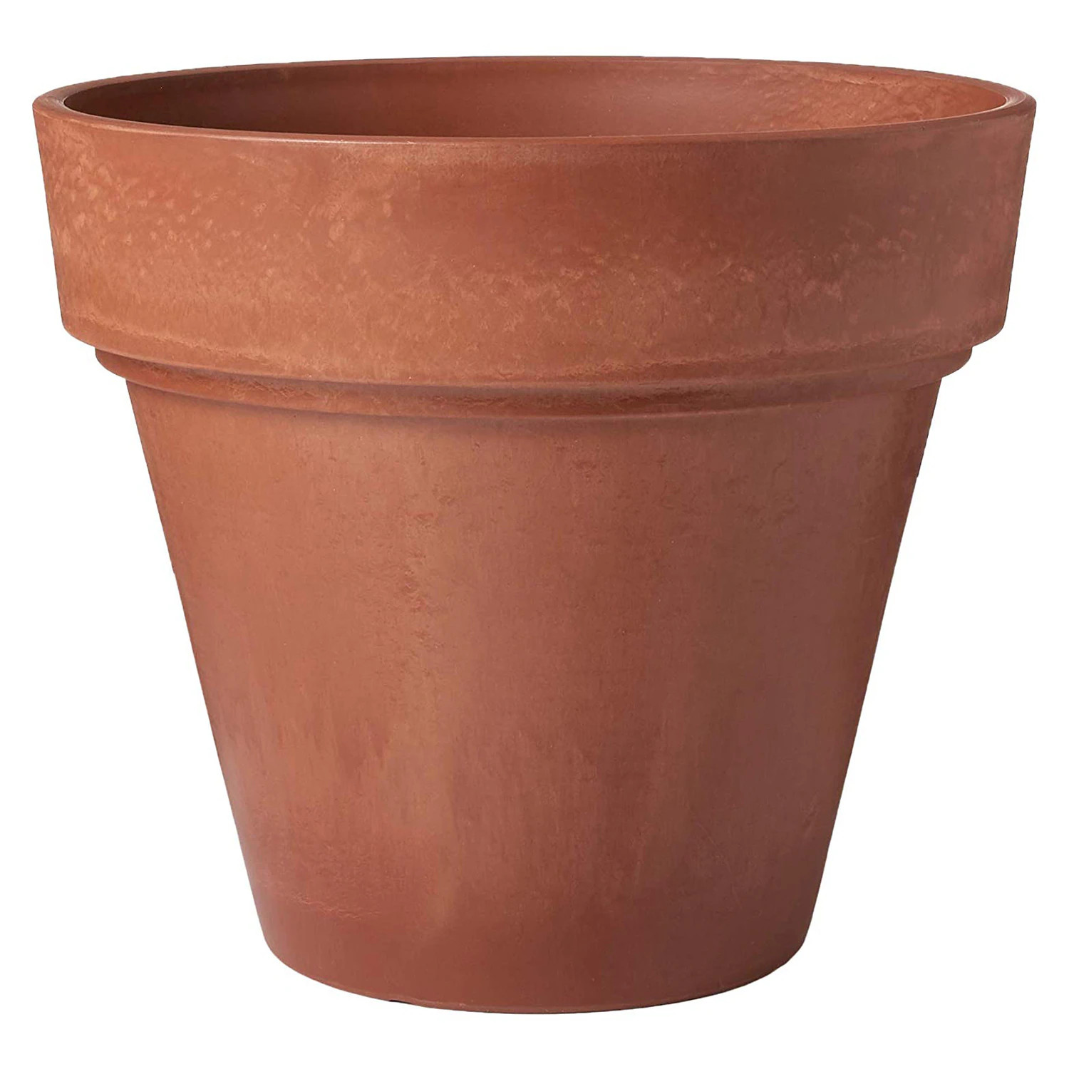Arcadia Garden Products Cone 20.0-in W x 22.0-in L Orange Plastic Indoor/Outdoor Planter Large | OT55TC | Lowe's