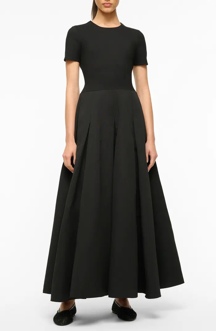 STAUD Hopper Mixed Media Gown | Nordstrom | Nordstrom