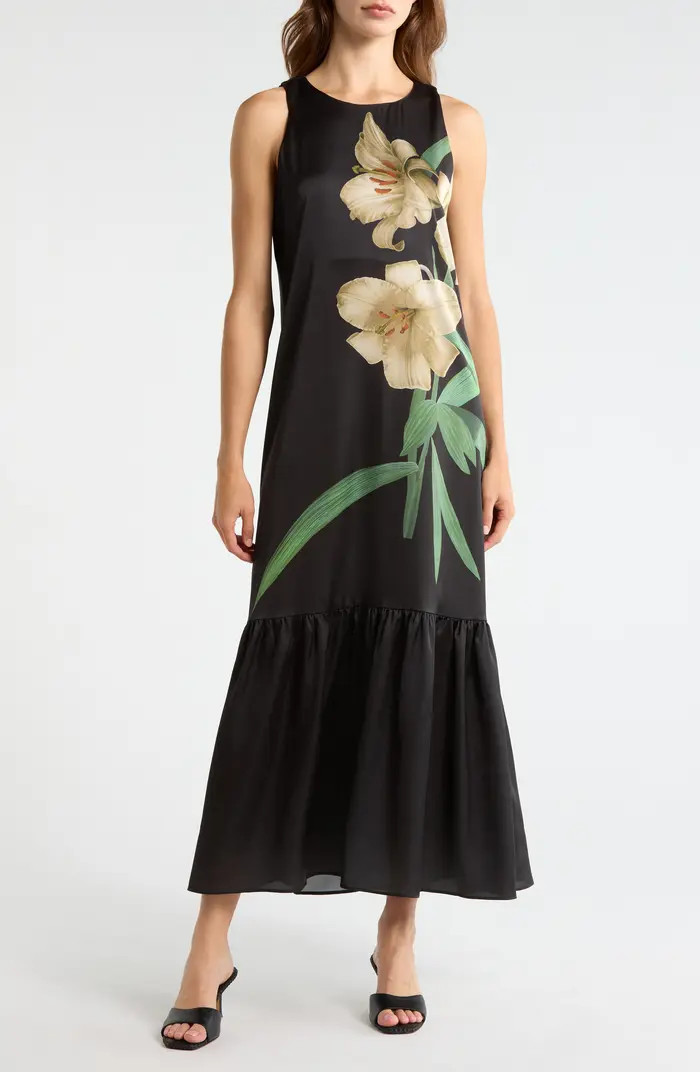 Drop Waist Floral Maxi Dress | Nordstrom