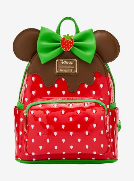 Loungefly Disney Minnie Mouse Chocolate Dipped Strawberry Ears Scented Mini Backpack - BoxLunch E... | BoxLunch