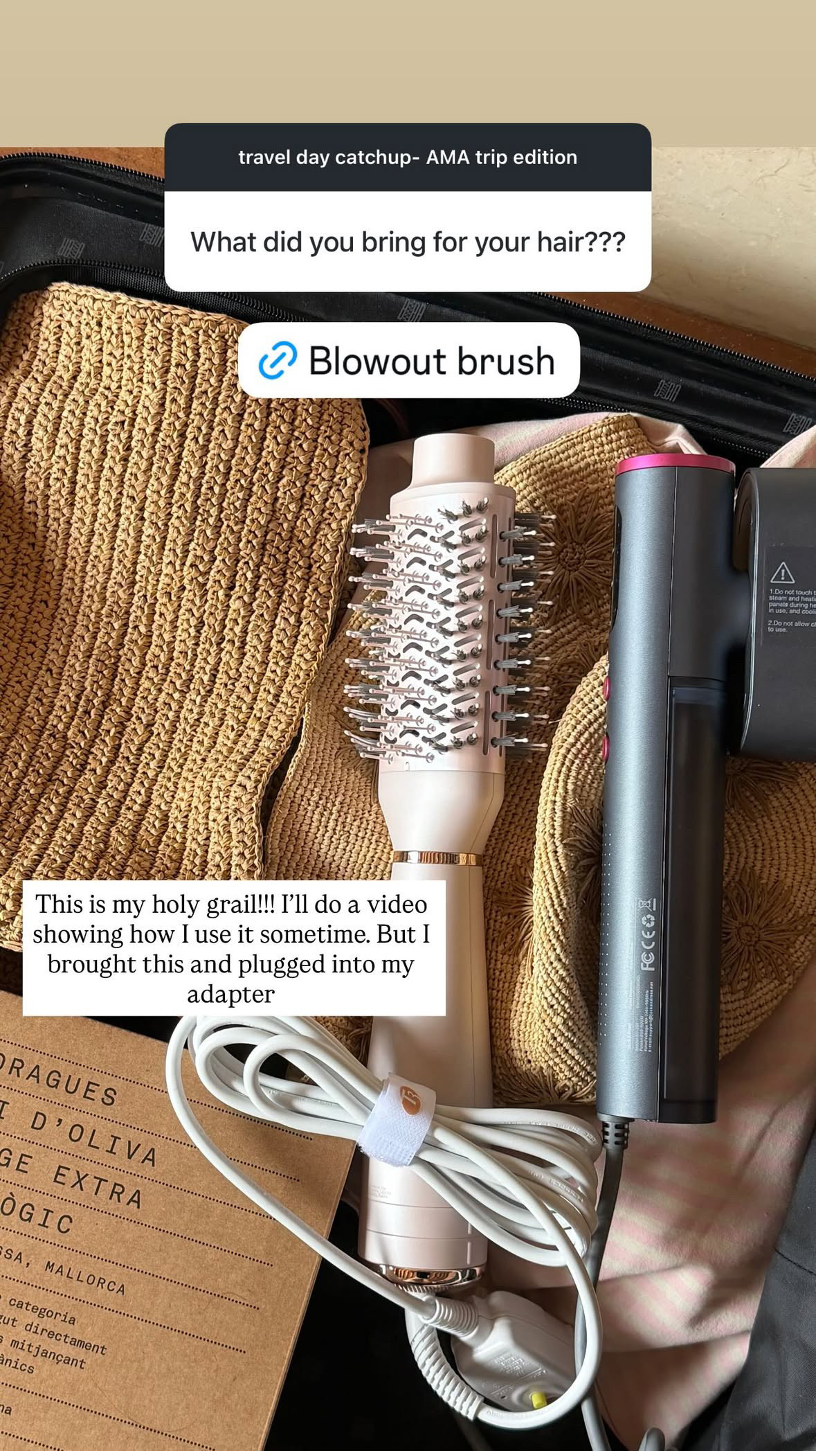 My travel essentials - Blowout Brush from T3 + Steamer from Amazon! 

amazon l travel l travel faves l blowout brush l travel steamer 

 