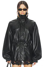 ALL THE WAYS Corina Faux Leather Jacket in Black from Revolve.com | Revolve Clothing (Global)