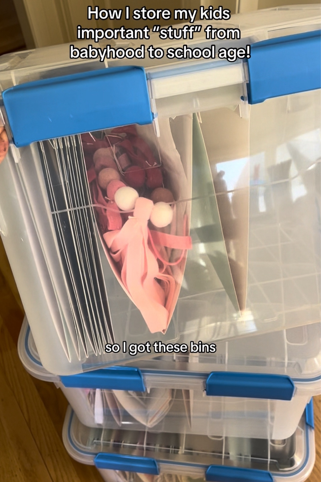 Kids organization bins! 