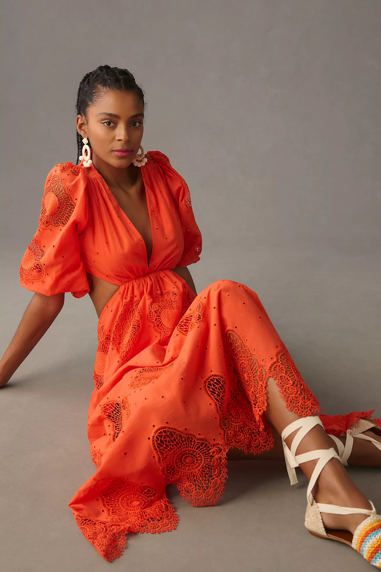 Delfi Collective V-Neck Cutout Dress | Anthropologie (US)