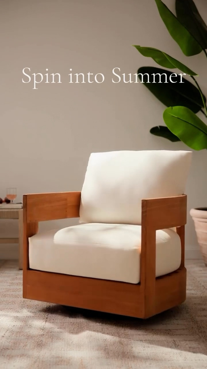 Pottery Barn | Swivel Chair 
Spin in summer , outdoor furniture 


#LTKSeasonal #LTKSaleAlert #LTKHome