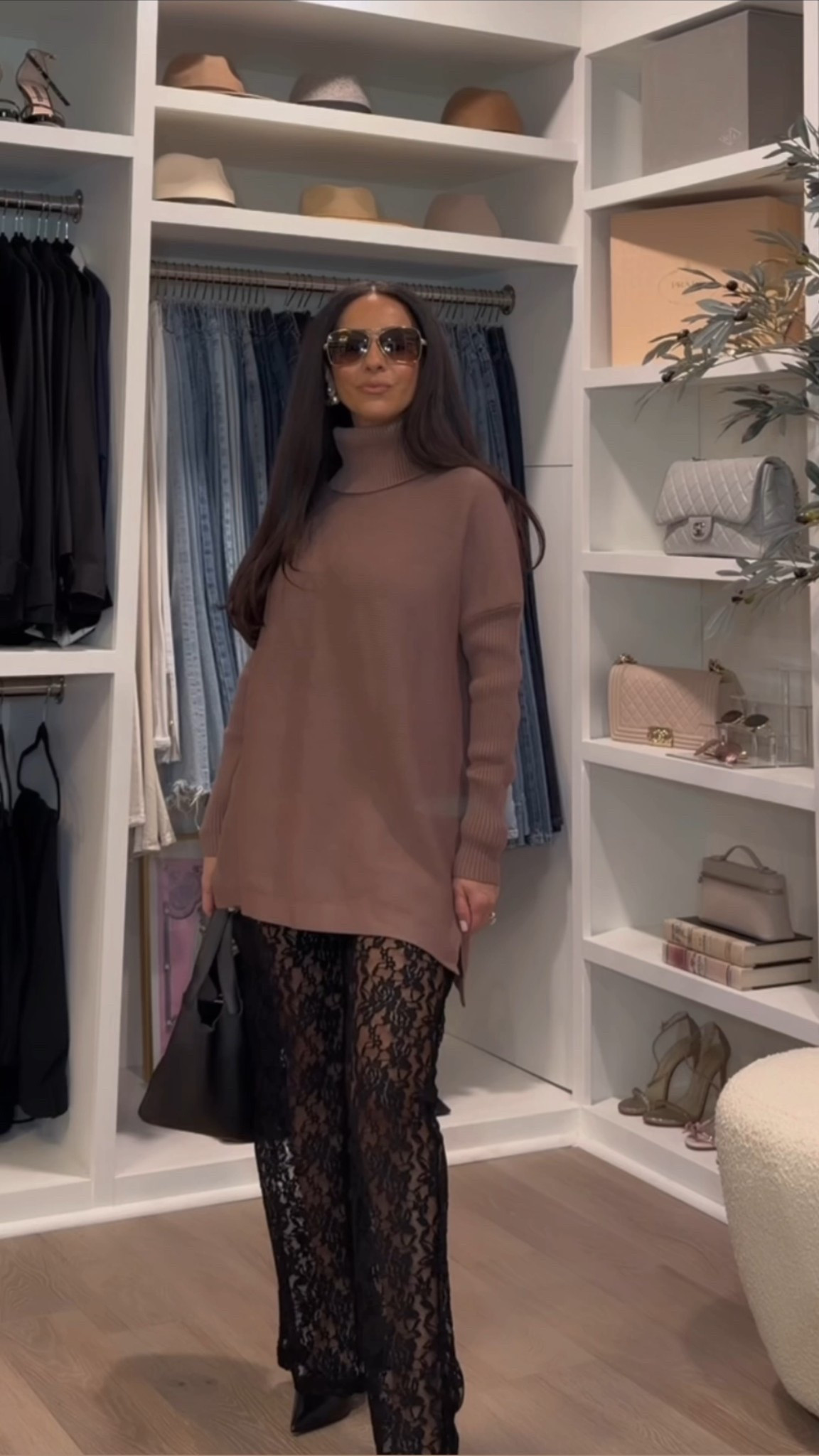 Lace pants + sweater 

Rita salmo. | Amazon outfit | petite fashion | 

Sweater size: small
Pant size: small 

#LTKPetite #LTKOver40