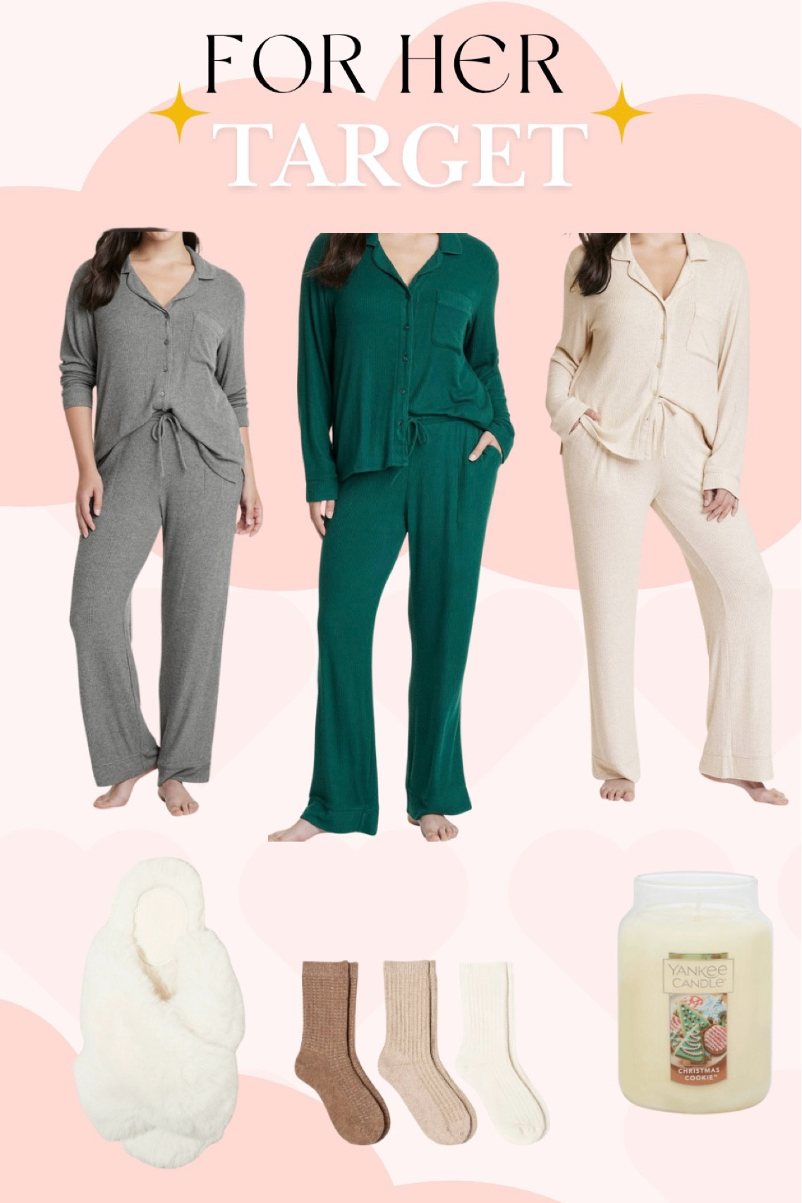 Gift Guide For Her: ✨Target Edition ✨ #giftguide #target #targetfinds #christmas2024 #christmas #christmas2024giftguide #pajamas #cozy #cozypajama #cozywear #loungewear 