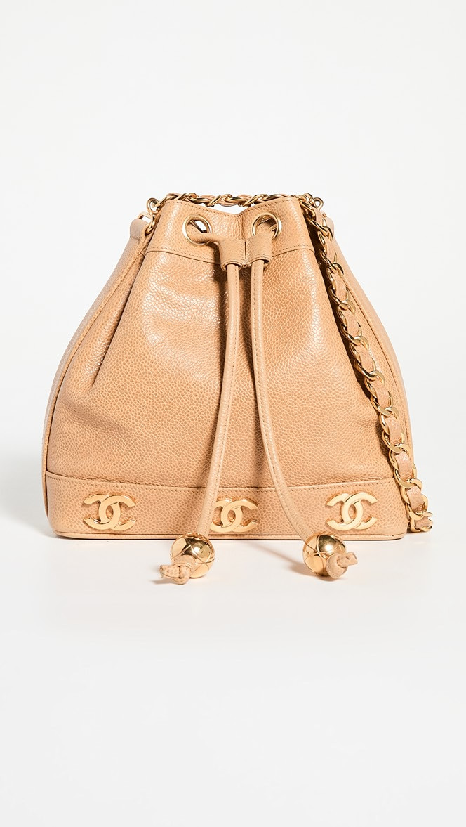 Chanel Beige 3cc Bucket Bag | Shopbop