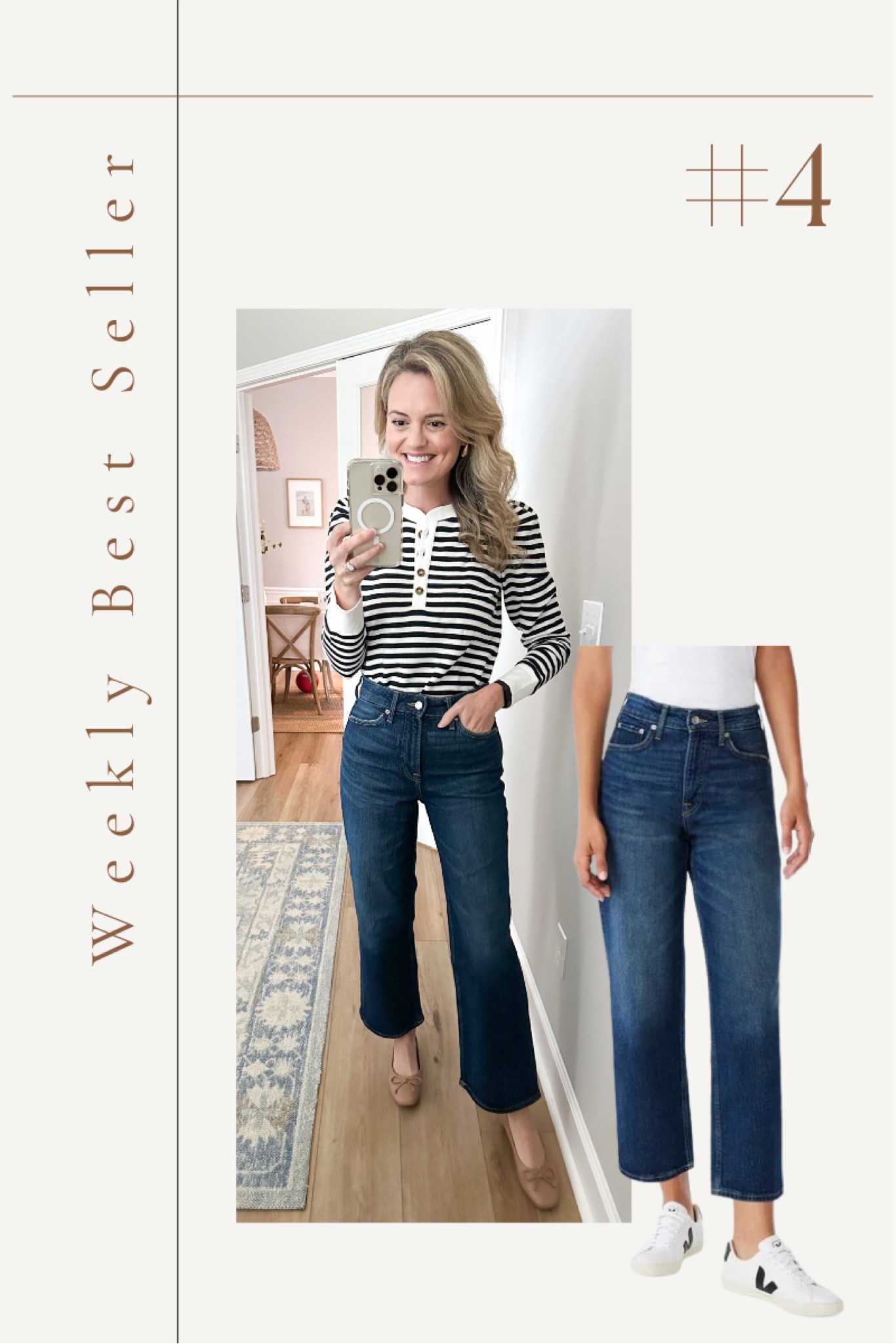 Walmart wide leg denim. I styled them with a great striped Henley tee

#LTKstyletip #LTKfindsunder50 #LTKSeasonal