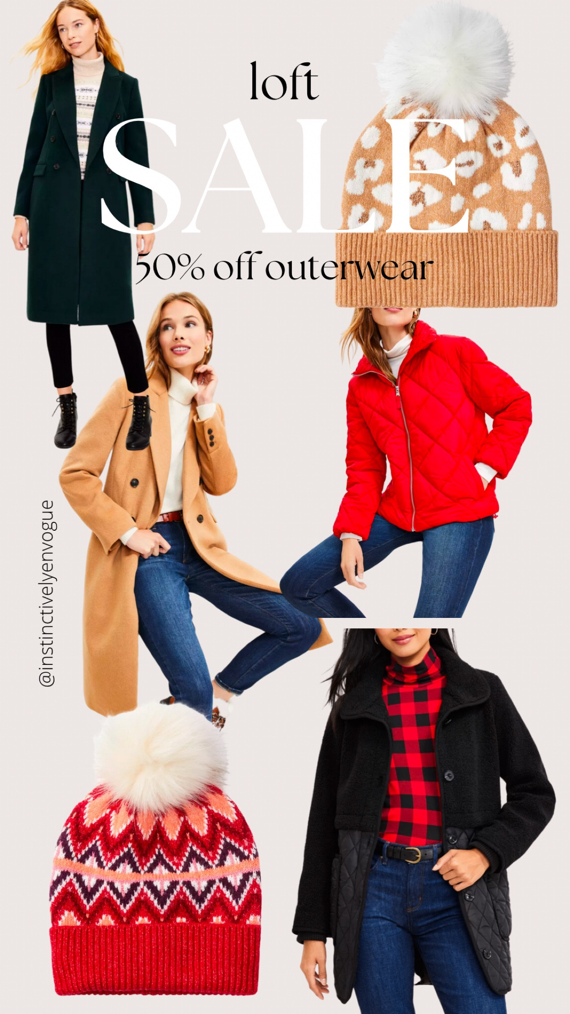 Loft outerwear half off!!! 
Double breasted coat
Puffer coat 
Quilted puffer 
Beanie
Gift ideas for her 

#LTKunder100 #LTKsalealert #LTKSeasonal