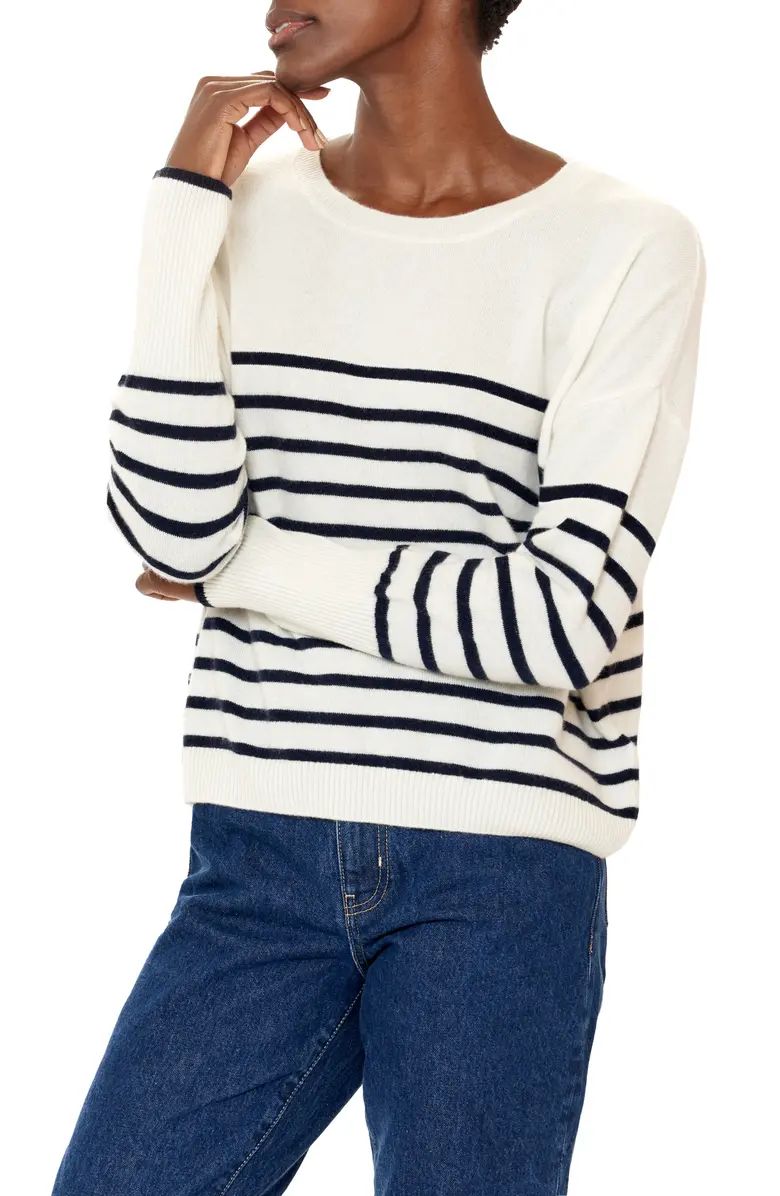 Lean Lines Stripe Oversize Cashmere Sweater | Nordstrom