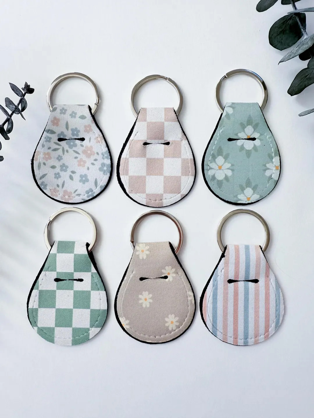 Neoprene Aldi Quarter Holder Keychain, Airtag Keychain, Patterned Keyring | Etsy (US)
