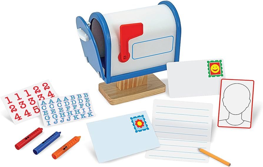 Melissa & Doug My Own Wooden Mailbox Activity Set and Educational Toy With Reusable Letters And P... | Amazon (US)