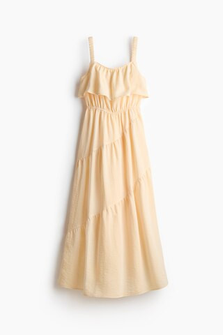 H & M - Flounced Tiered Dress - Yellow | H&M (US + CA)