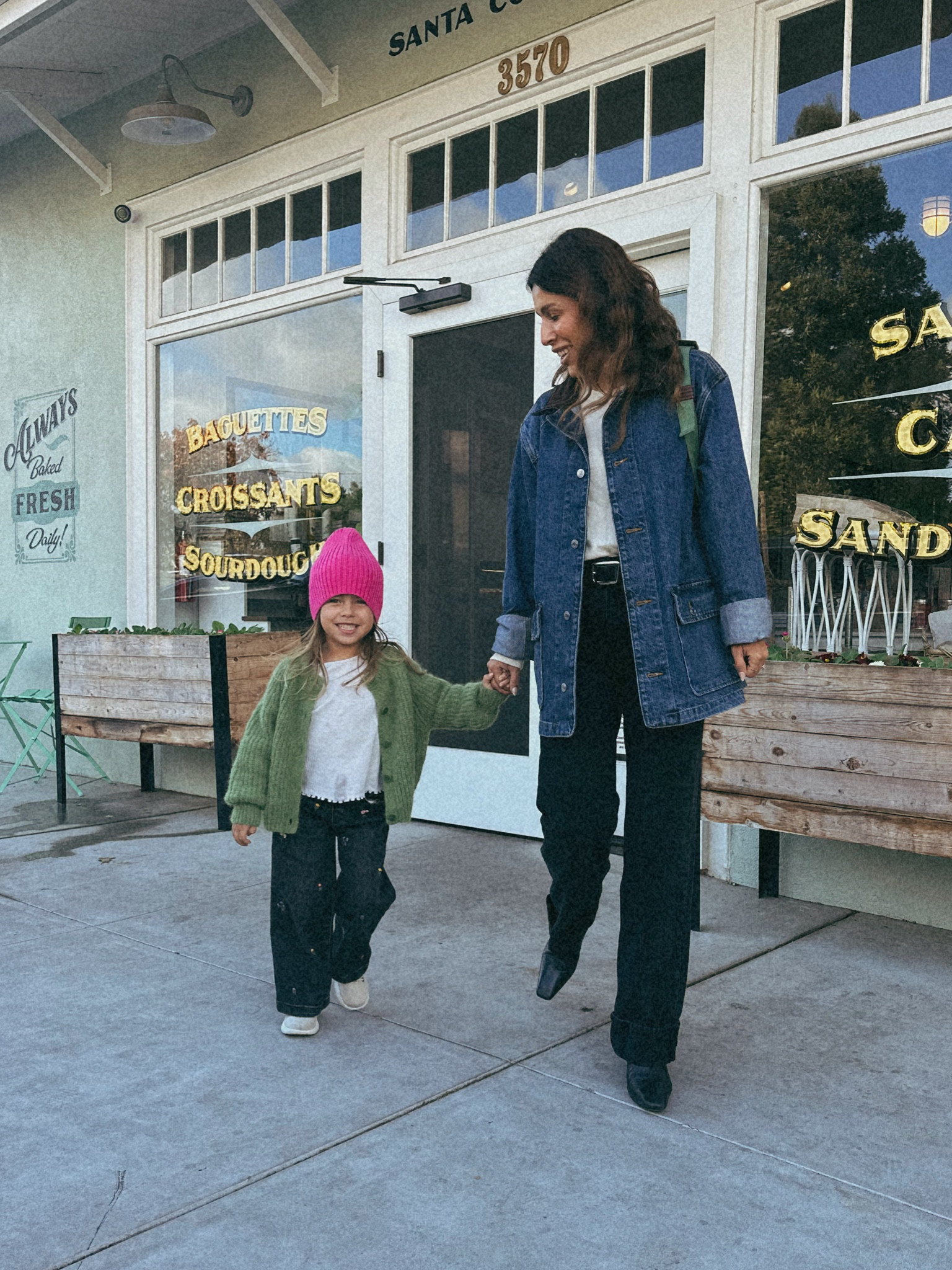 fall black denim look. Doing a medium in this jacket for a more oversized fit. 

#LTKKids #LTKSeasonal #LTKStyleTip