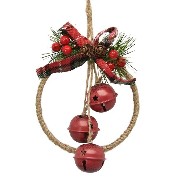 Holiday Time Wreath with Red Bells Ornament | Walmart (US)