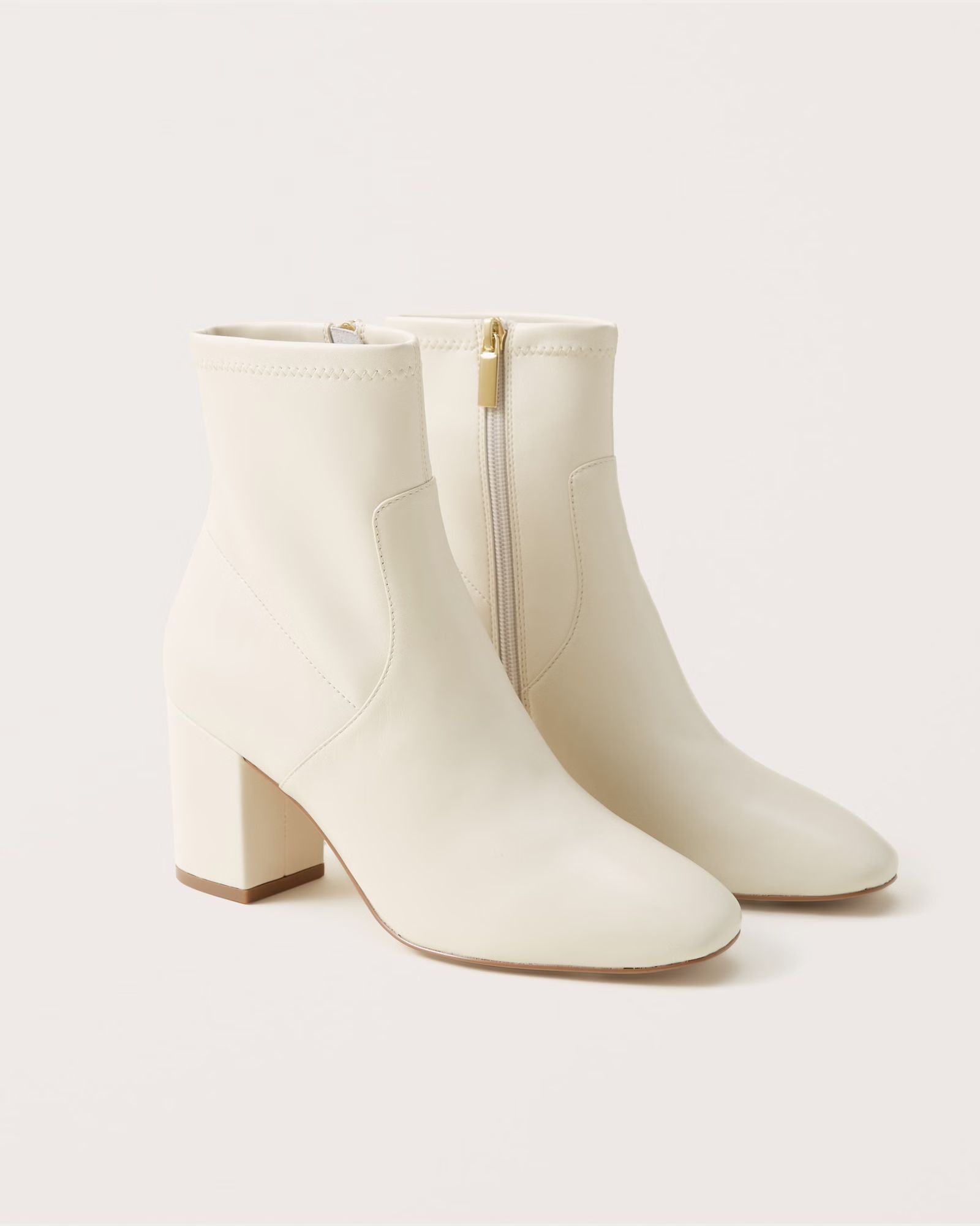 Vivianne Leather Ankle Boots | Abercrombie & Fitch (US)