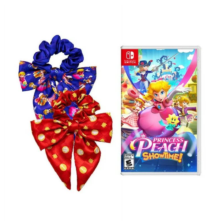 Princess Peach: Showtime! - Nintendo Switch - With Exclusive Princess Peach Hair Scrunchie (2-Pac... | Walmart (US)