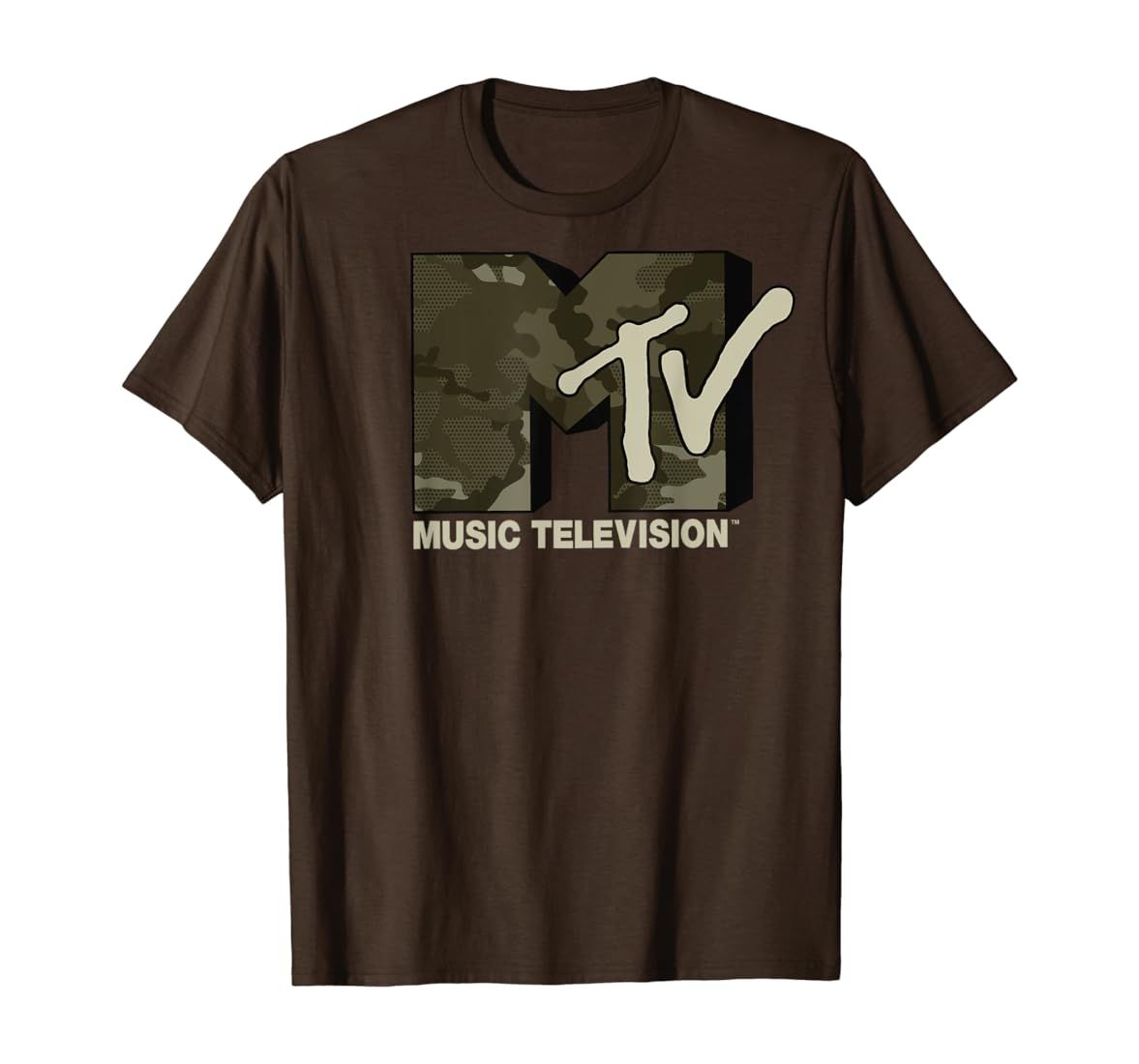 MTV Music Television Camouflage Logo T-Shirt | Amazon (US)