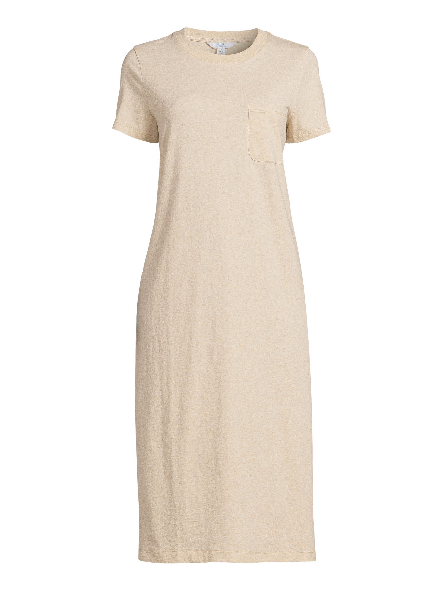 Time and Tru Women's T-Shirt Midi Dress, Sizes XS-XXXL | Walmart (US)