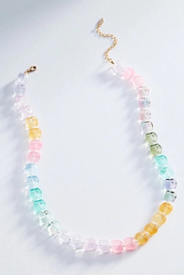 Multi-Color Resin Beaded Necklace | Anthropologie (US)