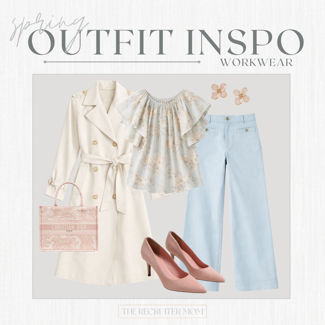 Spring Layered Workwear Look with Floral Top and Light Blue Wide Leg Palmer Pants from Loft  

 

#LTKSeasonal #LTKOver40 #LTKMidsize