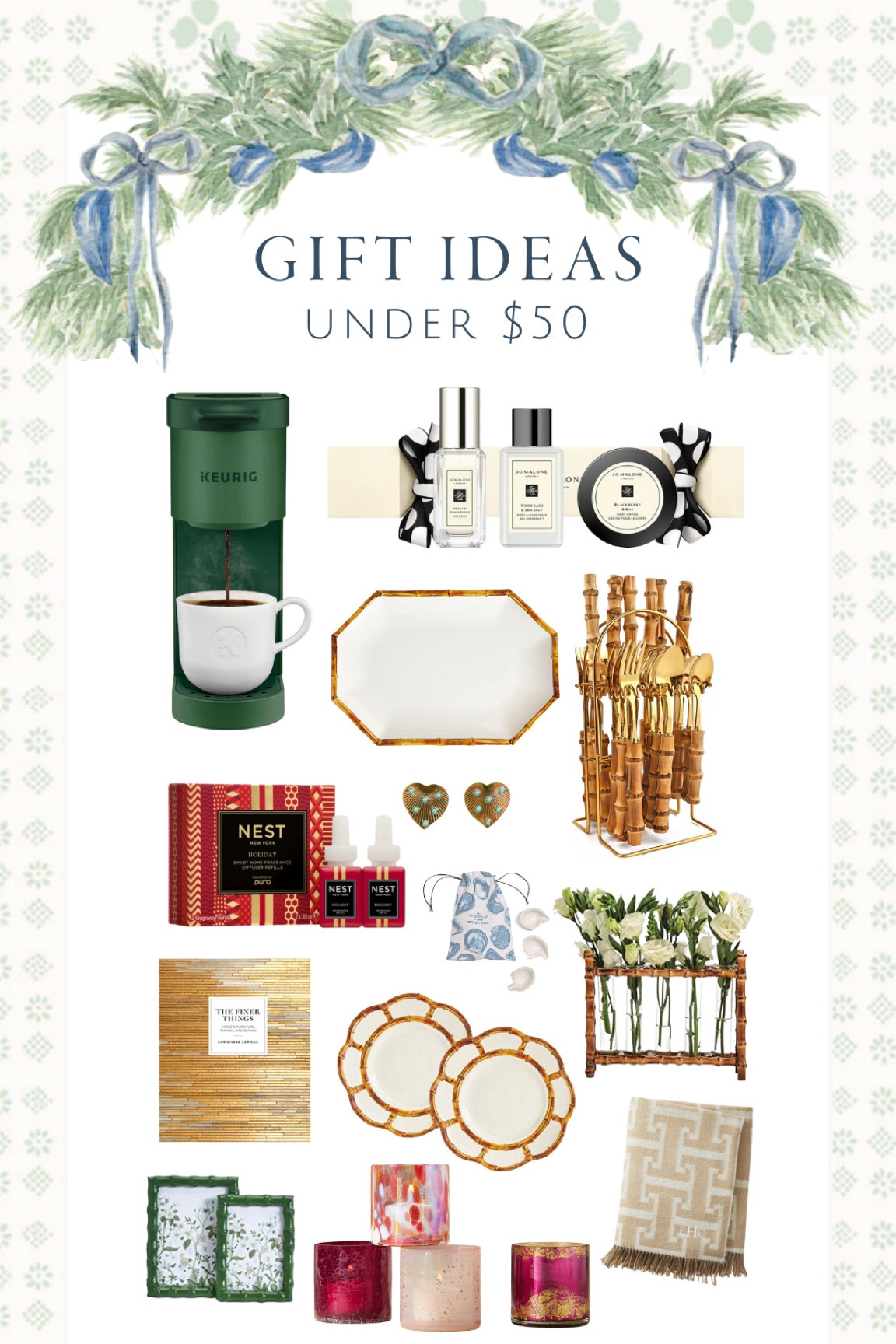 Gift ideas for women under fifty dollars
($50)

#LTKGiftGuide #LTKunder50 #LTKunder100