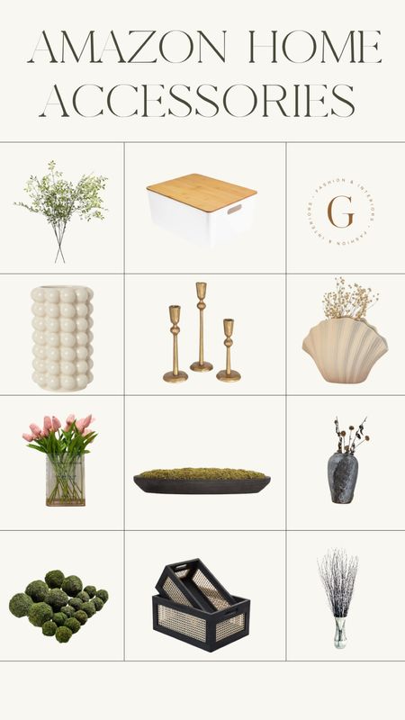 Amazon Home Accessories
Recent order, Vases, Flowers, Moss, Storage.

#LTKhome #LTKstyletip