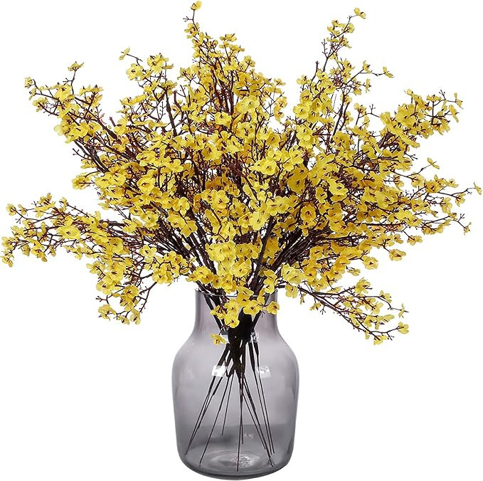 Momkids 6 Pcs Babys Breath Artificial Flowers Gypsophila Bouquet Bulk Fake Plastic Silk Flower Re... | Amazon (US)