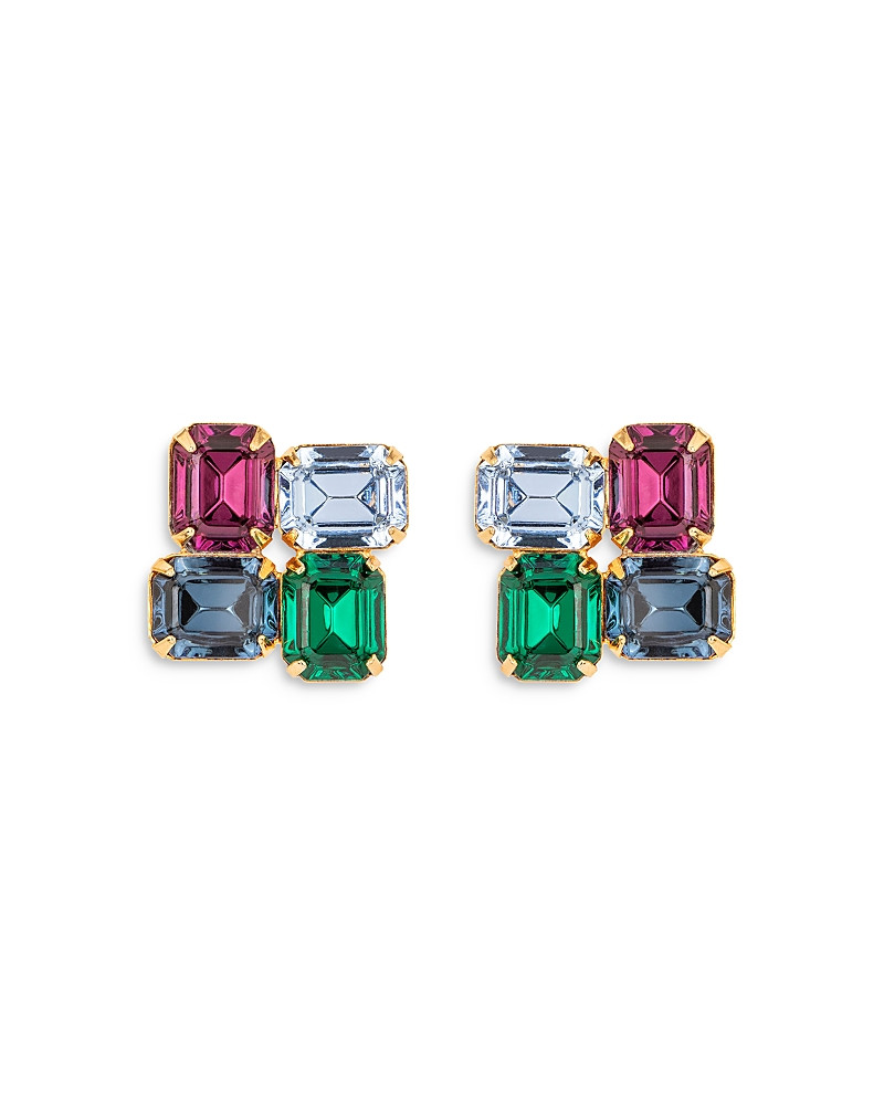 Jennifer Behr Piccolo Crystal Square Mosaic Stud Earrings | Bloomingdale's (US)