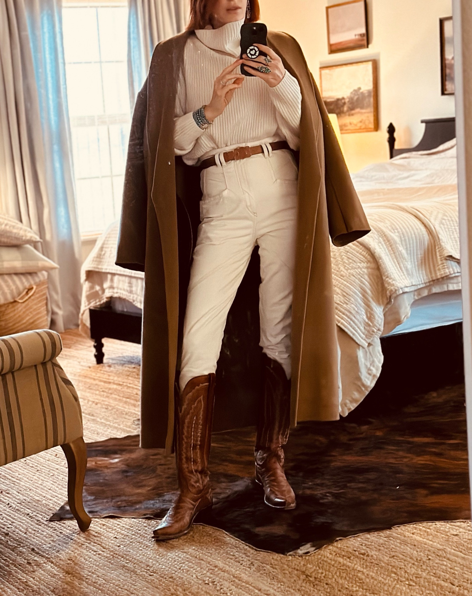 Headed to an engagement party tonight and it’s about 40 degrees here right now so I layered up in some cool casual clothes- dressed but not overdone. 
My sweater and coat are so well priced! Closet staples you will keep for a decade. 

#LTKparties #LTKworkwear #LTKtravel