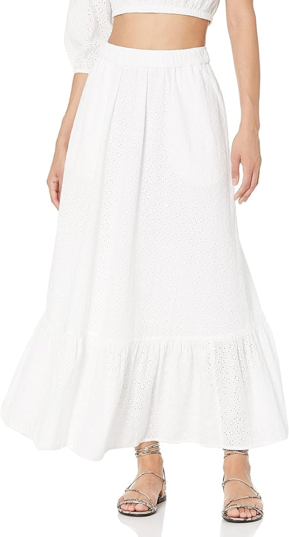 The Drop Women's Anupa Cotton Tiered Midi Skirt | Amazon (CA)