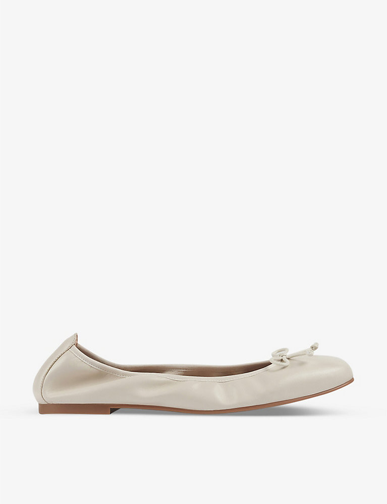 LK BENNETT Trilly crinkled leather ballerina flats | Selfridges