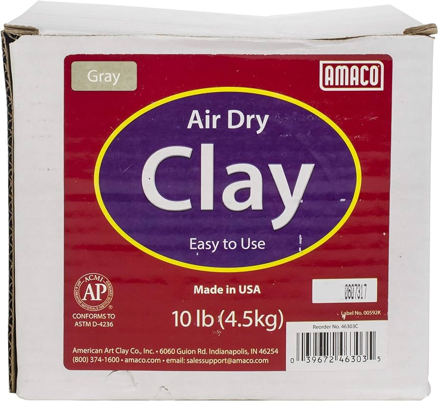 AMACO Air Dry Clay, Gray, 10 lbs, Grey | Amazon (US)