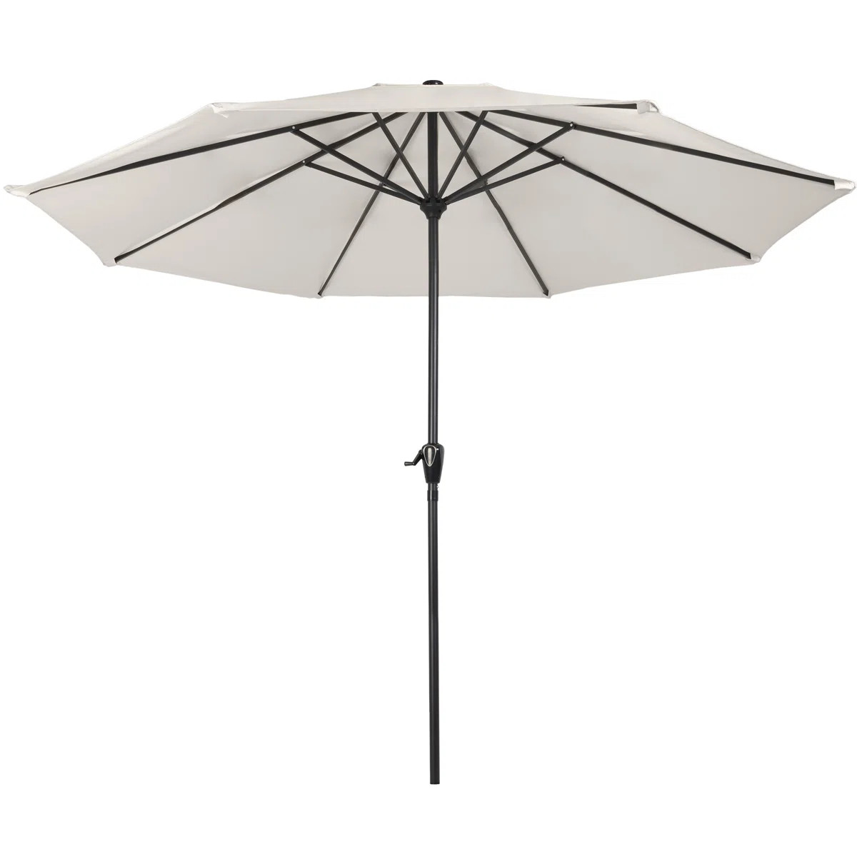 9FT Round Patio Umbrella - Easy Crank, Vented Canopy Outdoor Umbrella for Shade - For Deck, Balco... | Wayfair North America