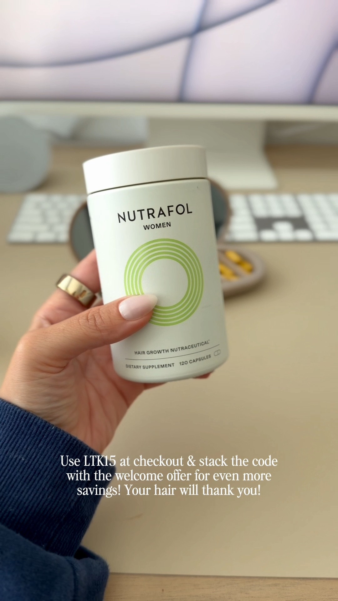 Restocking one of my daily staples! I love that Nutrafol comes in refill pouches so I can reuse the same container every month. I’ve been using Nutrafol for over a year now and it has become a game changer for my hair care routine! If you've been thinking about trying it, now's a great time! Use code LTK15 at checkout for extra savings that stack with the welcome offer. @Nutrafol #ad

#LTKmorningroutine #LTKSaleAlert #LTKBeauty
