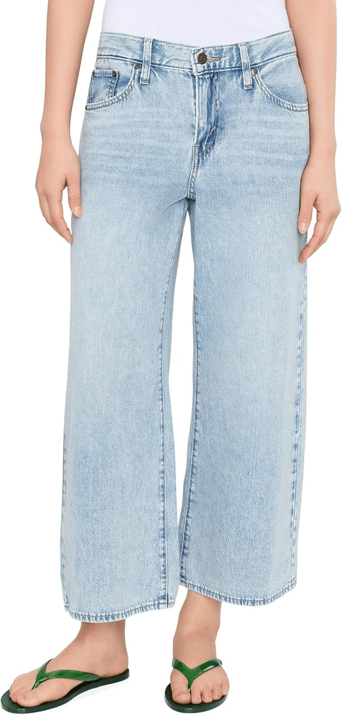 Levi's Women's Middy Wide Leg Ankle Jeans | Amazon (US)