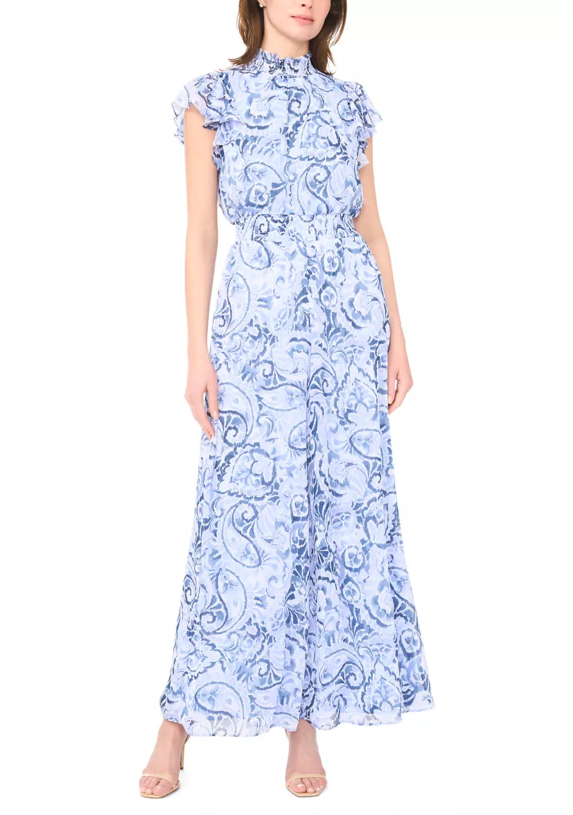 Women's Floral Print Chiffon Jumpsuit | Belk