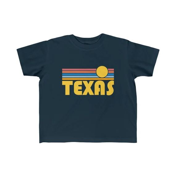 Texas Toddler Shirt - Retro Sunrise Texas Kid's T-Shirt | Etsy (US)