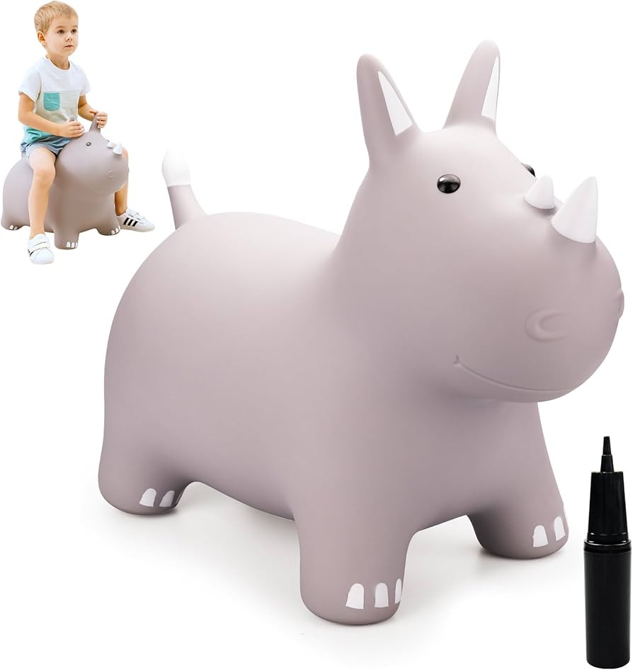Bouncy Horse Animals Hopper,Inflatable Bouncing Horse Jumping Animals for Toddlers,Ride On Hoppin... | Amazon (US)