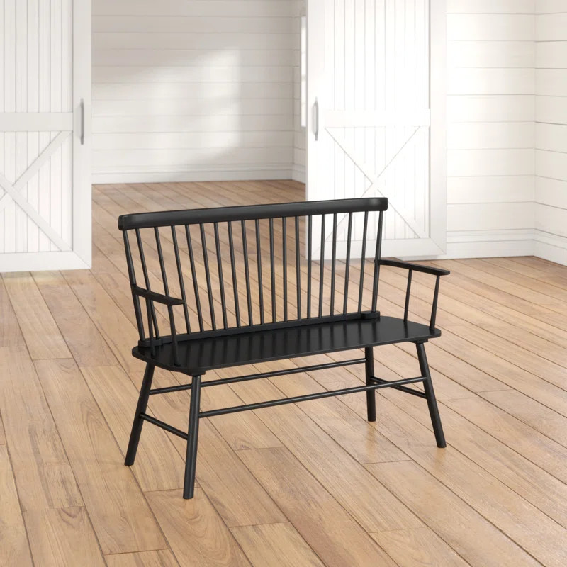 Astride Wood Bench | Wayfair North America